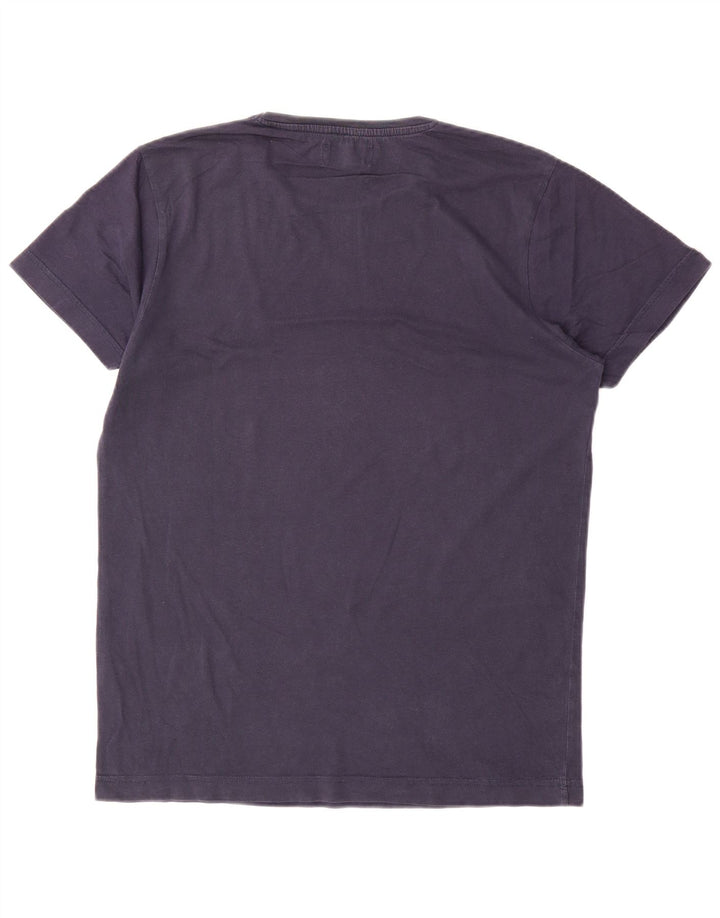 Jack & Jones Herre grafisk T-shirt Top Medium Marineblå Bomuld