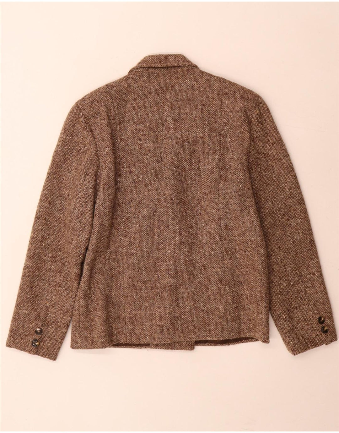 Vintage kvinders 2-delt nederdel Sæt Medium W24 Brun Flecked