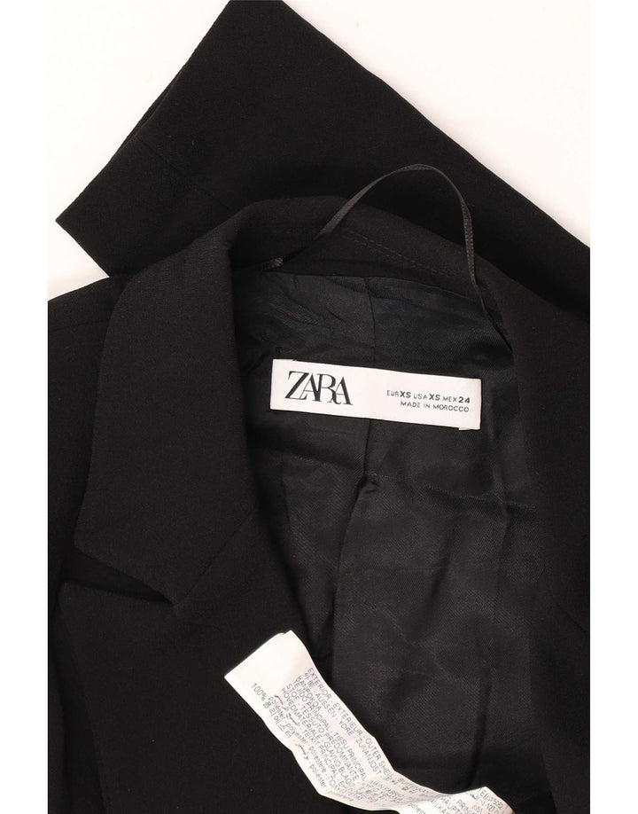 Zara Dame Blazer Bodysuit UK 6 XS Sort Polyester