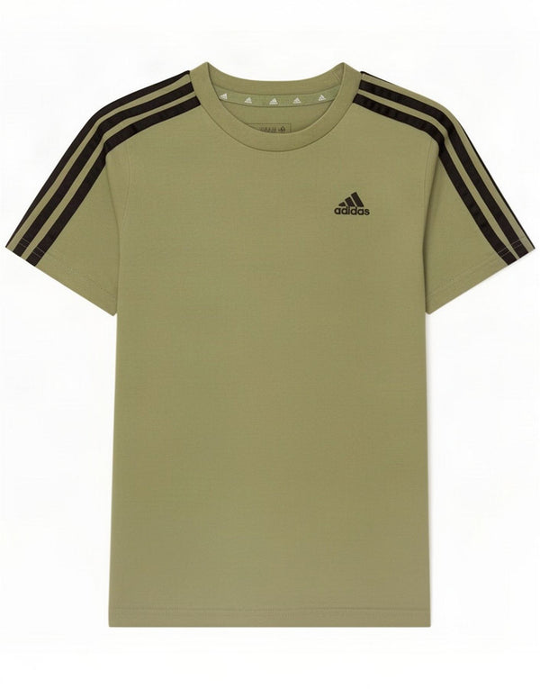 Adidas Boys T-Shirt Top 9-10 år Khaki