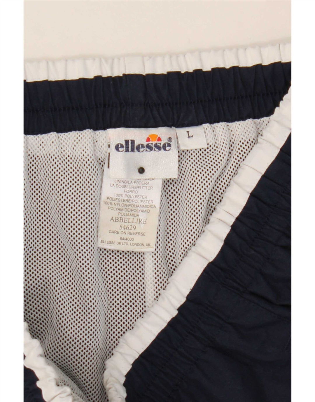 Ellesse Herre træningsdragt Bukser Joggers Large Navy Blue Colourblock