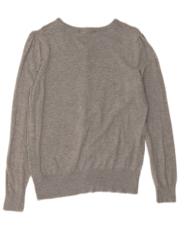 Marks & Spencer Dame Cardigan Sweater UK 16 Large Grey Flecked Viscose