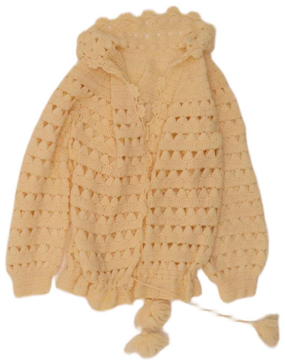 Vintage dame cardigan sweater UK 12 Medium Beige