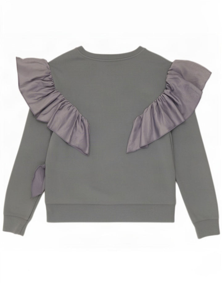 Topshop Dame Sweatshirt Jumper UK 10 Small Grå Polyester