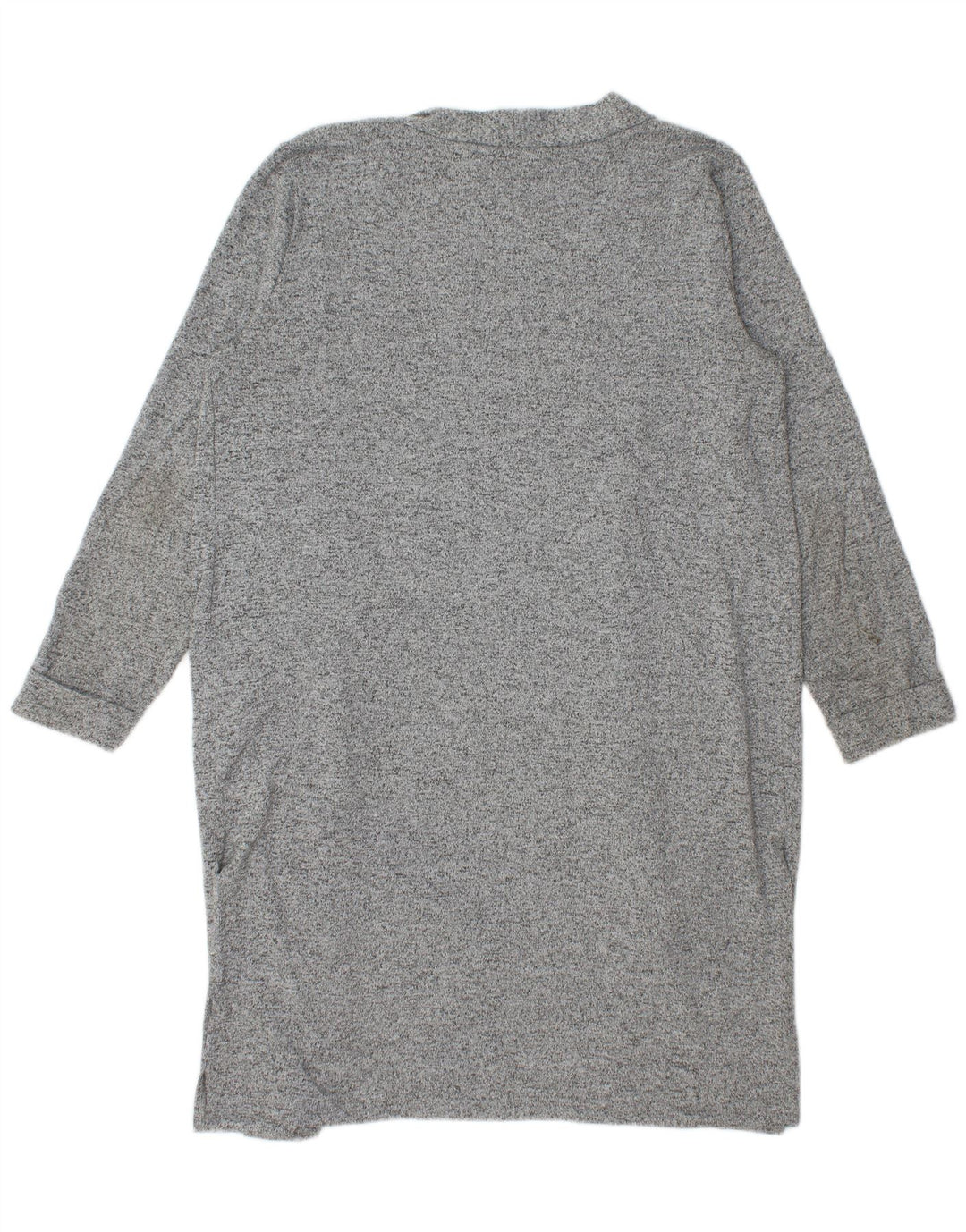 Lipsy Womens Longline Cardigan Sweater UK 16 Large Grey Flecked Polyester