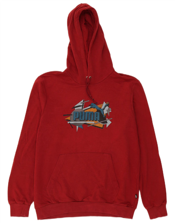 Puma Herre grafisk hættetrøje Jumper Medium Burgundy