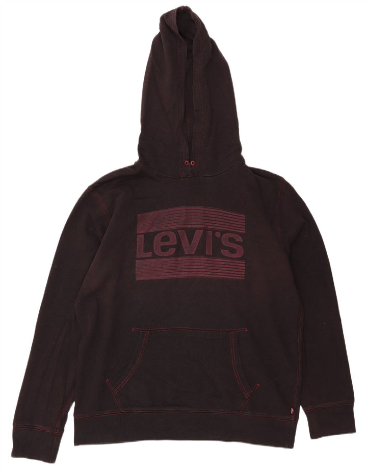 Levi's Grafisk hættetrøje til mænd, stor sort bomuld