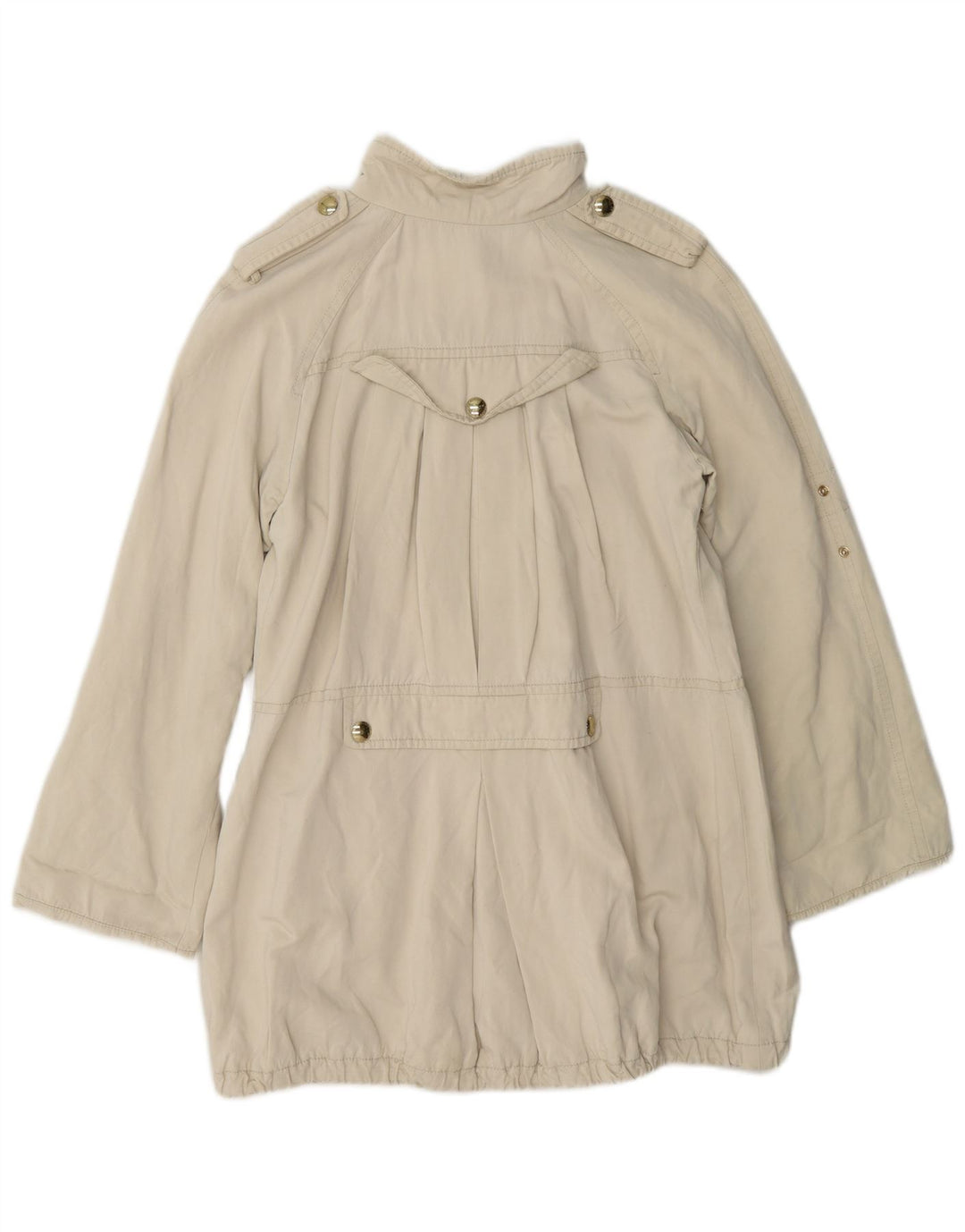 Elisabetta Franchi Militærjakke til kvinder IT 46 Large Off White