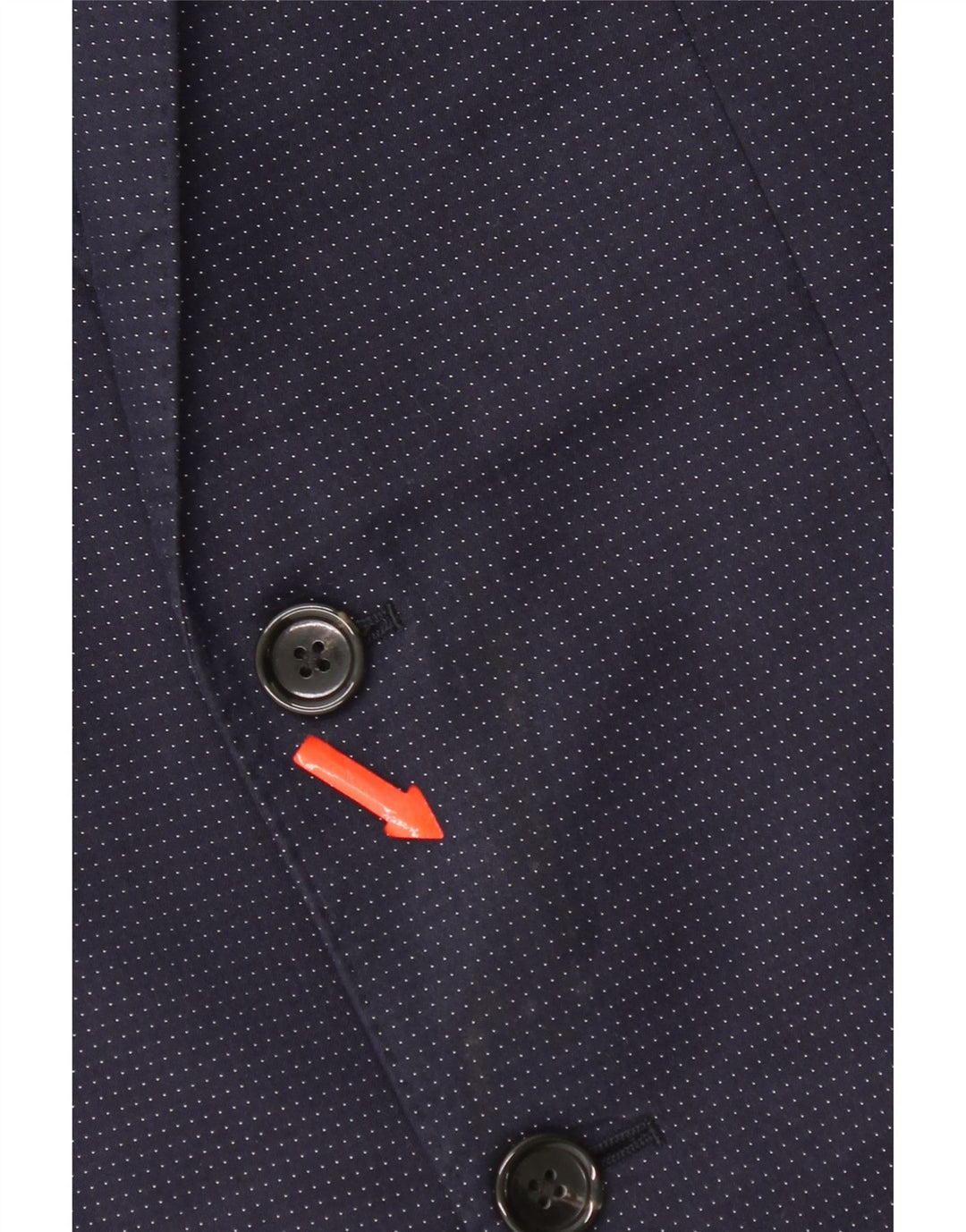 J. Crew Herre Ludlow 2-knaps blazerjakke UK 36 Lille marineblå plettet