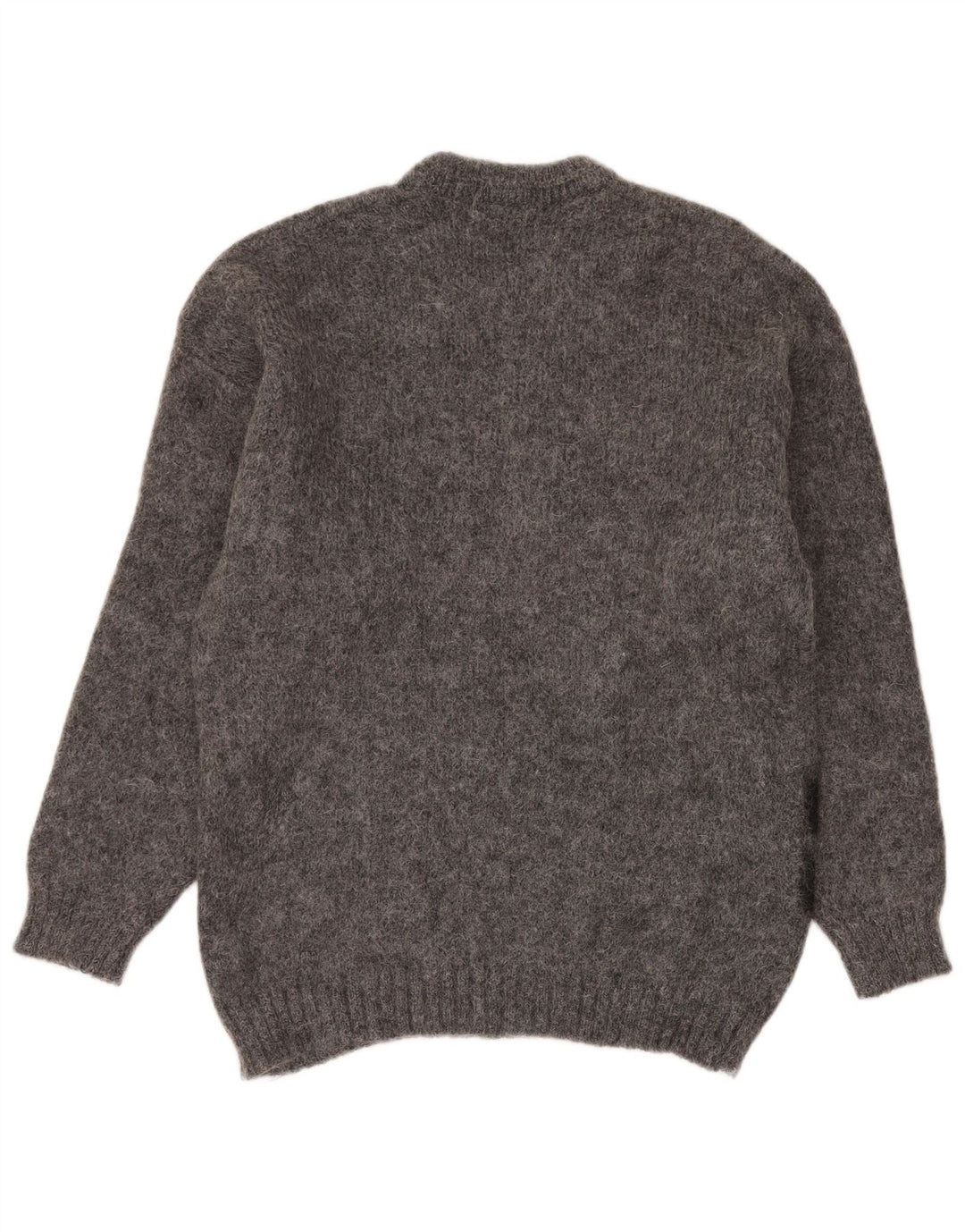 Nagpal Herre Crew Neck Jumper Sweater Medium Grå Geometrisk