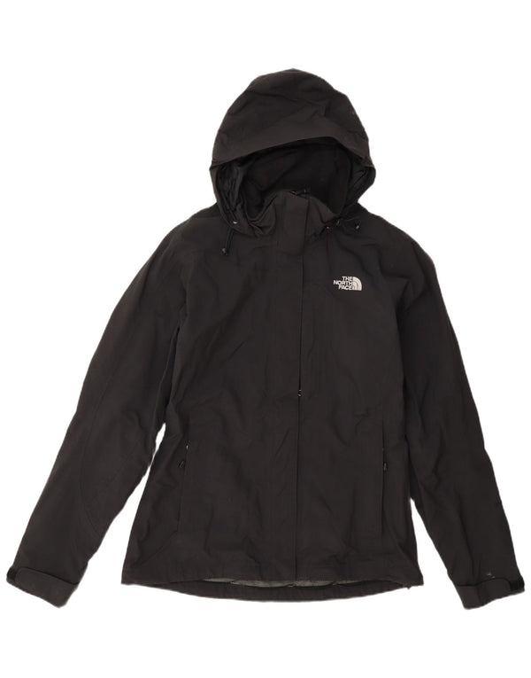 The North Face Regnjakke med hætte til kvinder UK 10 Lille sort nylon
