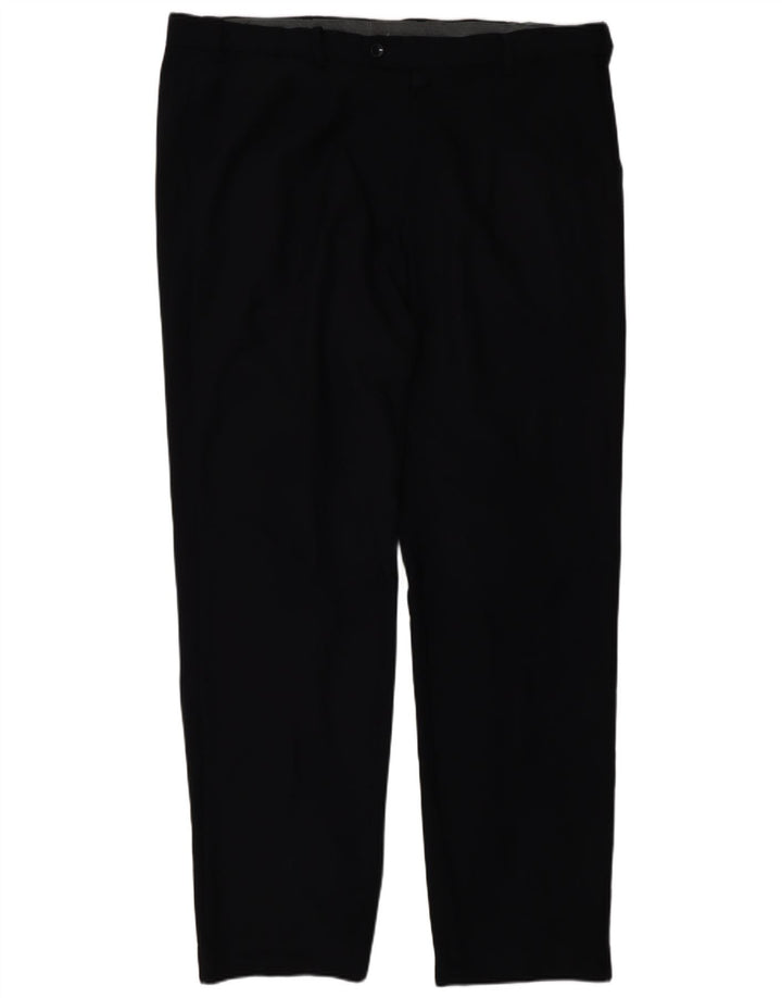 Marks & Spencer Herre Straight Regular Suit Bukser W40 L33 Navy Blue