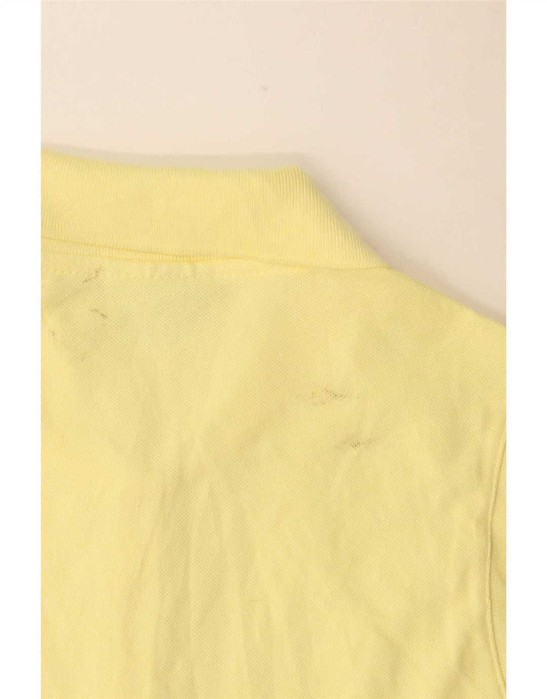 Lacoste Dame Ærmeløs Polo Shirt Størrelse 40 Medium Gul Bomuld