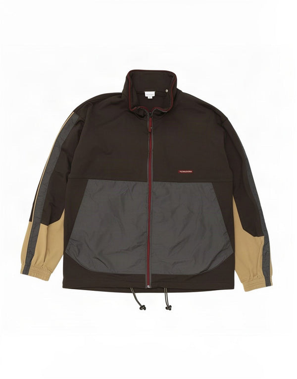 Diadora Træningsdragt til mænd Topjakke UK 42 Stor Brun Colourblock Polyester