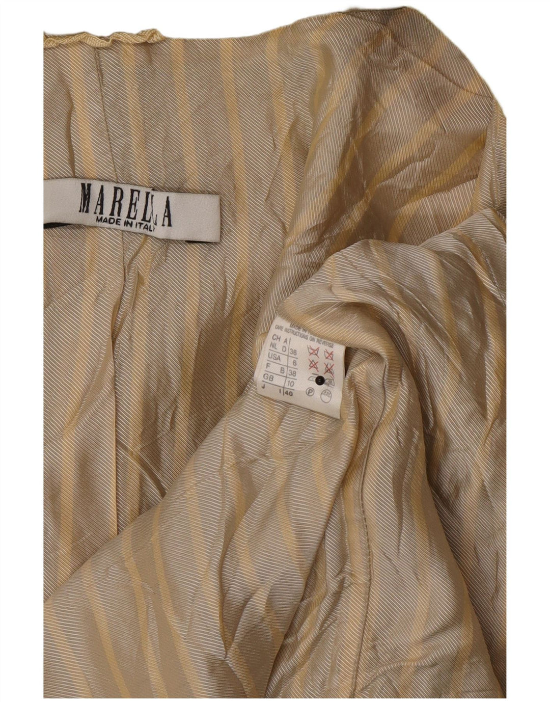 Marella Dame 5 Knapper Oversized Blazer Jacket UK 10 Small Khaki Wool