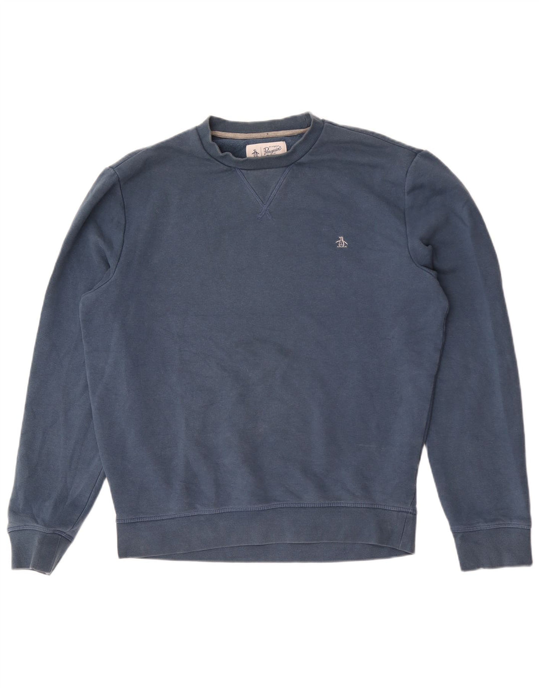 Penguin Herre Sweatshirt Jumper Stor Blå Bomuld