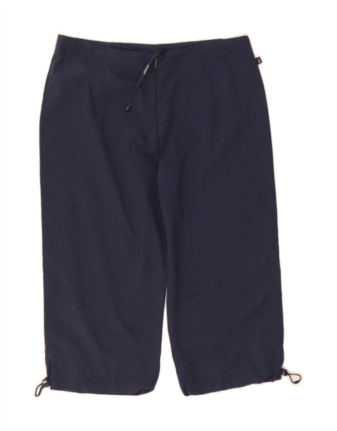 ASICS Womens Capri Tracksuit Trousers UK 14 Large Navy Blue Polyamide Vintage Asics and Second-Hand Asics from Messina Hembry 