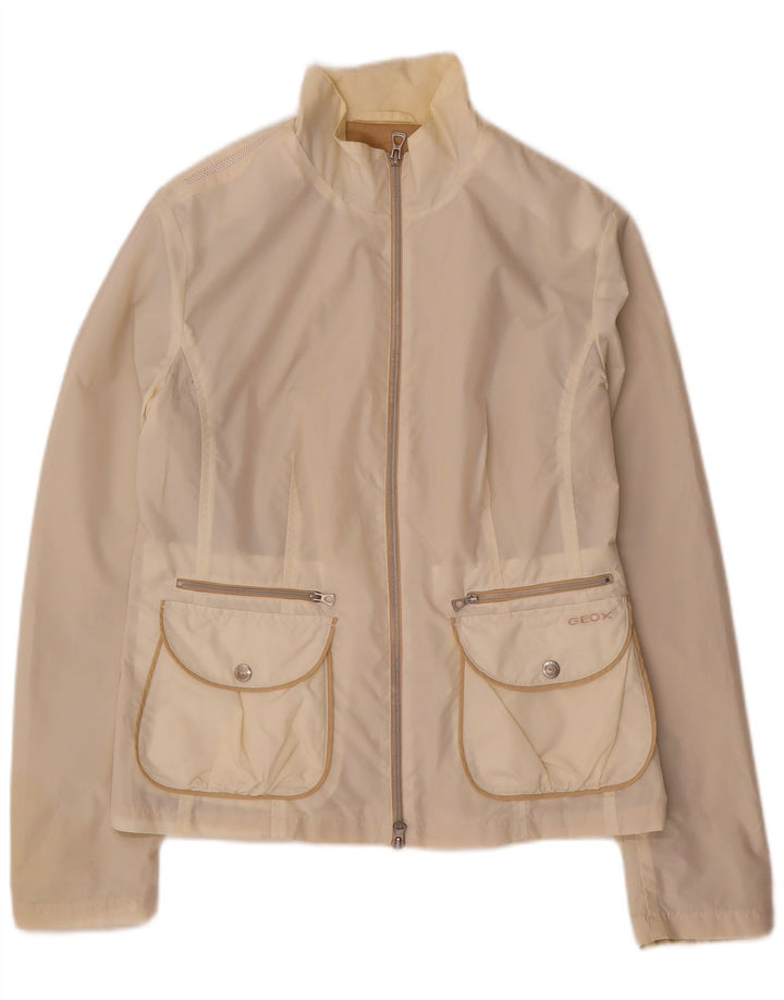 GEOX RESPIRA Regnjakke til kvinder UK 10 Small White
