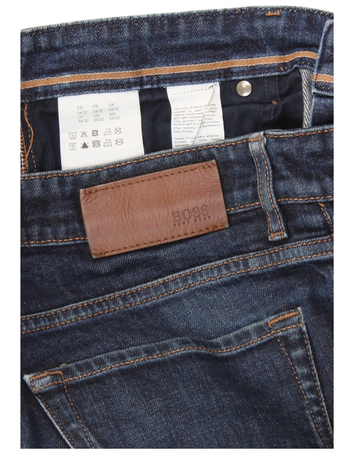 HUGO BOSS Slim Jeans til mænd W34 L32 Marineblå