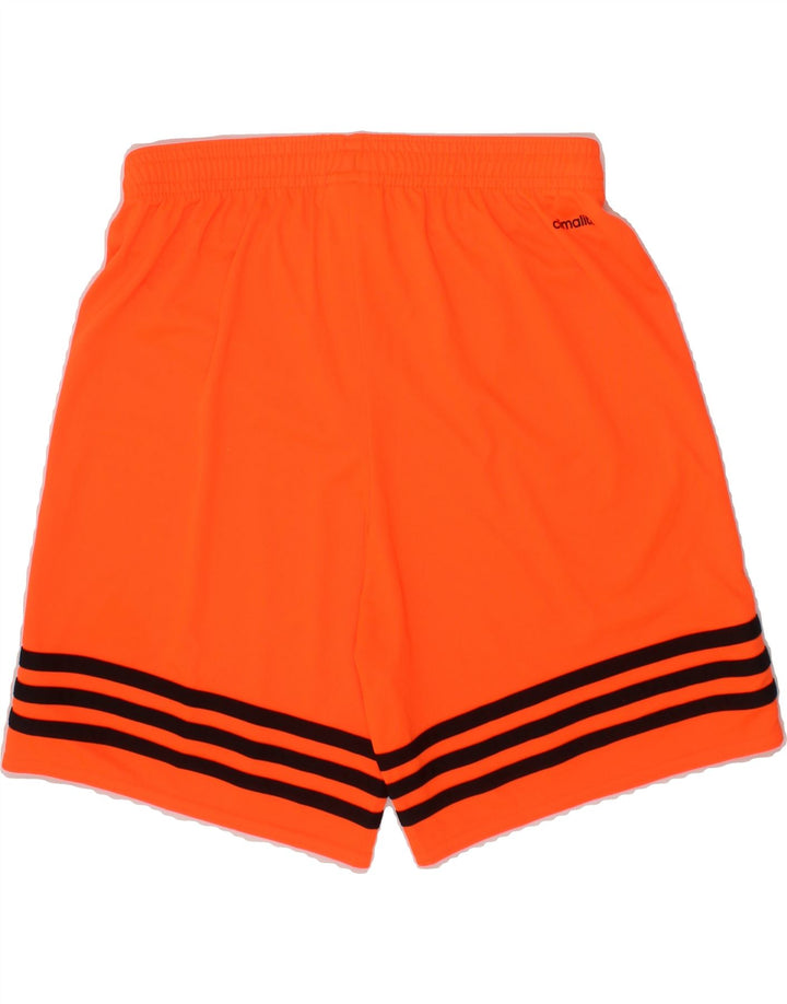 ADIDAS Boys Sport Shorts 11-12 Years Large Orange Polyester Vintage Adidas and Second-Hand Adidas from Messina Hembry 