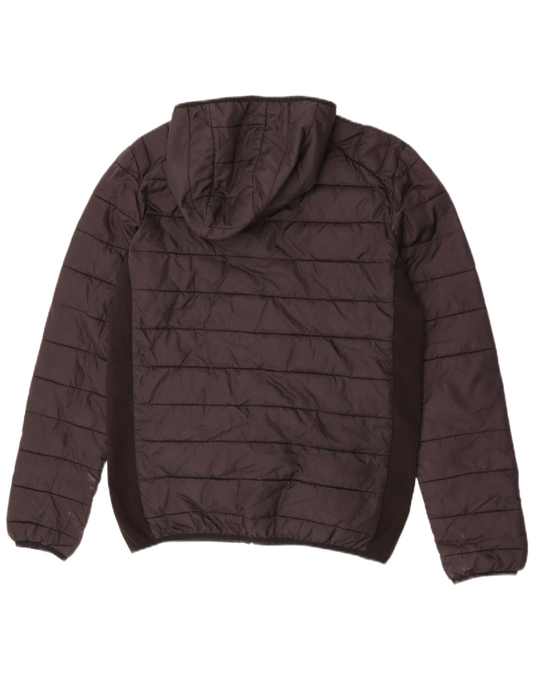 Ellesse Herre hættepolstret jakke UK 36 Lille sort nylon
