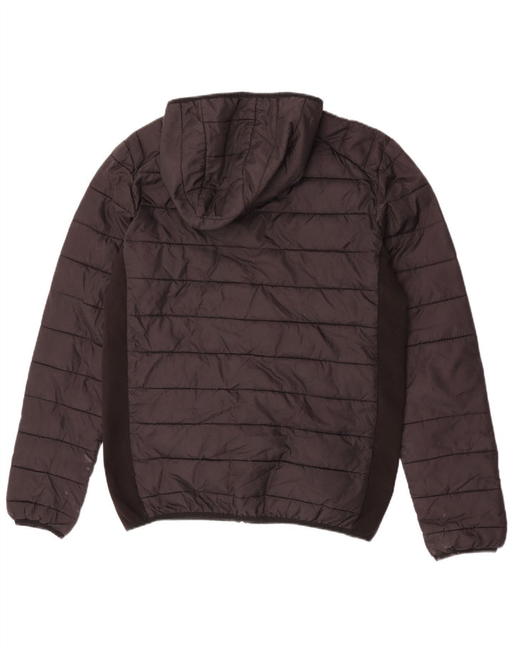 Ellesse Herre hættepolstret jakke UK 36 Lille sort nylon