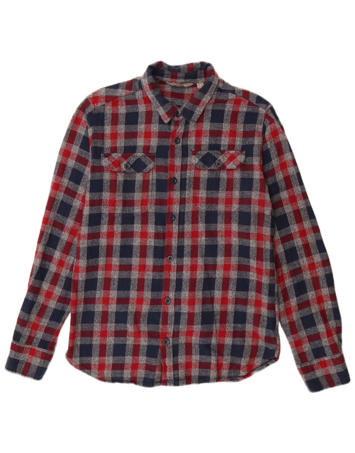 Mountain Warehouse Herre flannelskjorte Medium rød ternet bomuld