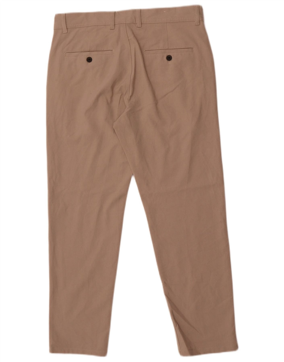 Zara Herre Slim Chino Bukser EU 40 Medium W31 L28 Beige Polyester