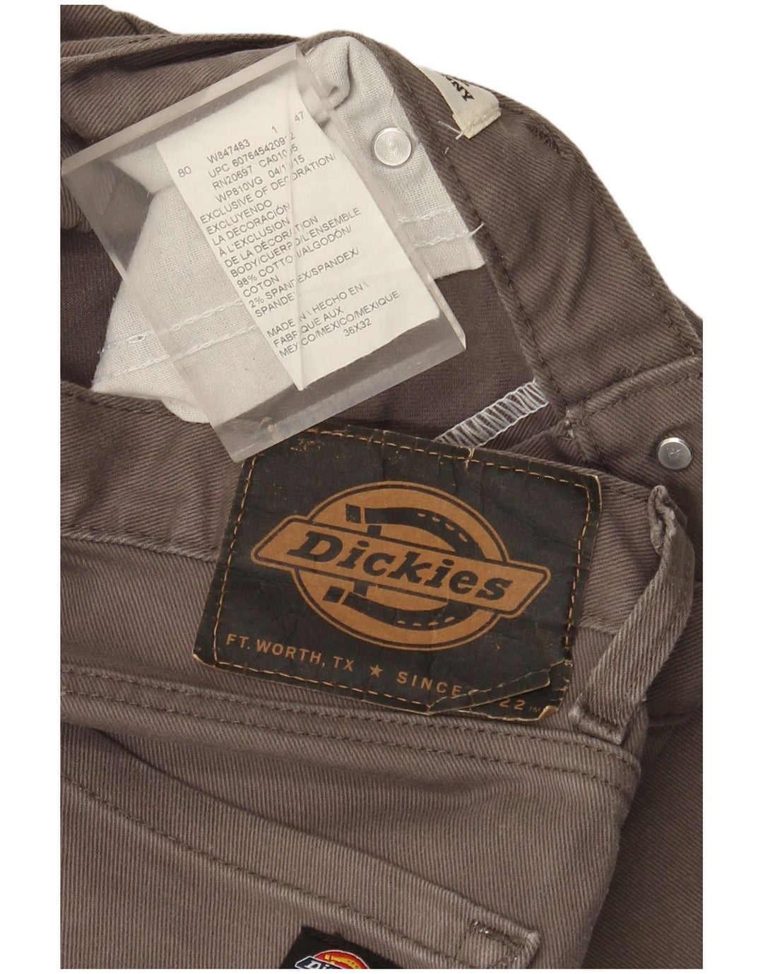 Dickies Skinny Jeans til mænd W36 L32 Grå bomuld