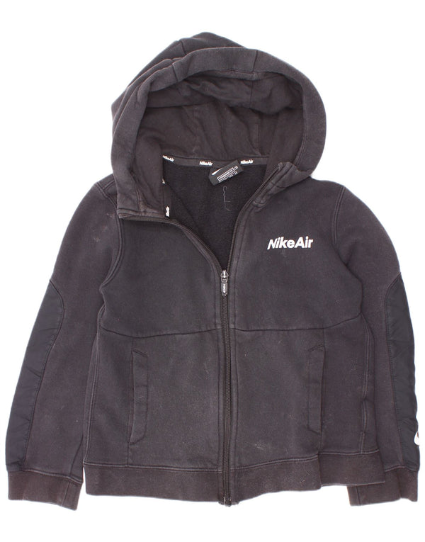 Nike Boys Standard Fit Hættetrøje med lynlås 6-7 år XS Sort bomuld