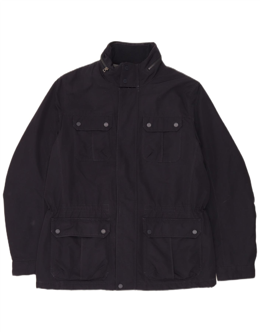 Geox Herre Hooded Utility Jacket UK 42 XL Navy Blue
