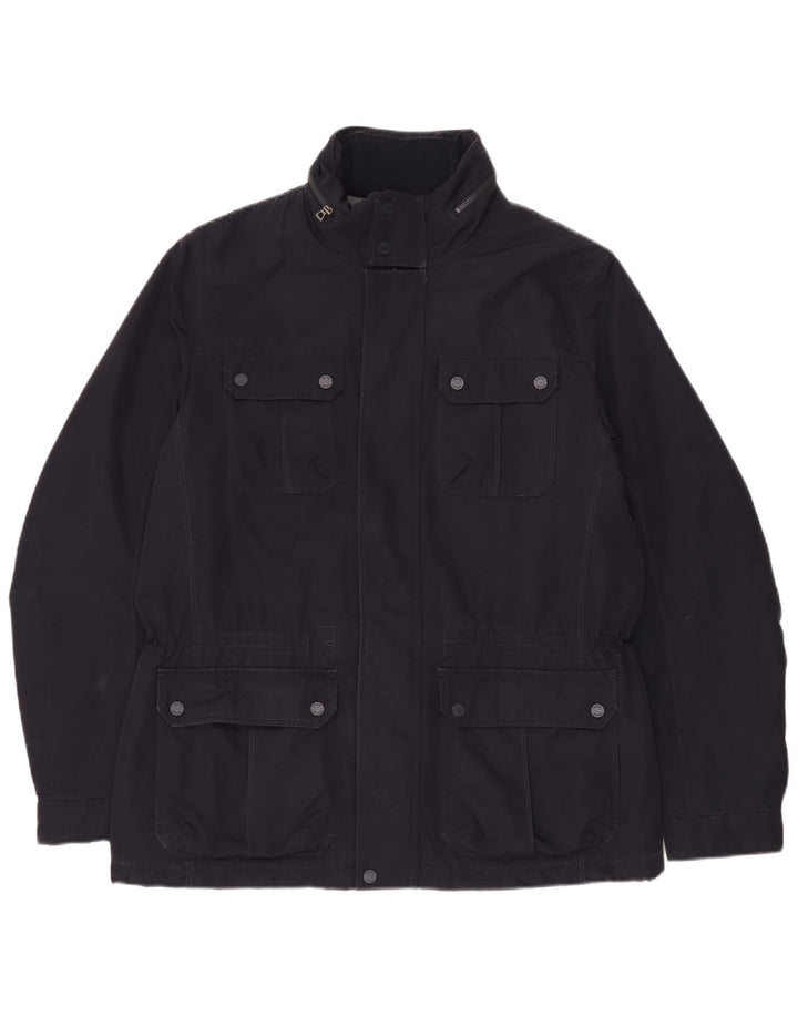 Geox Herre Hooded Utility Jacket UK 42 XL Navy Blue
