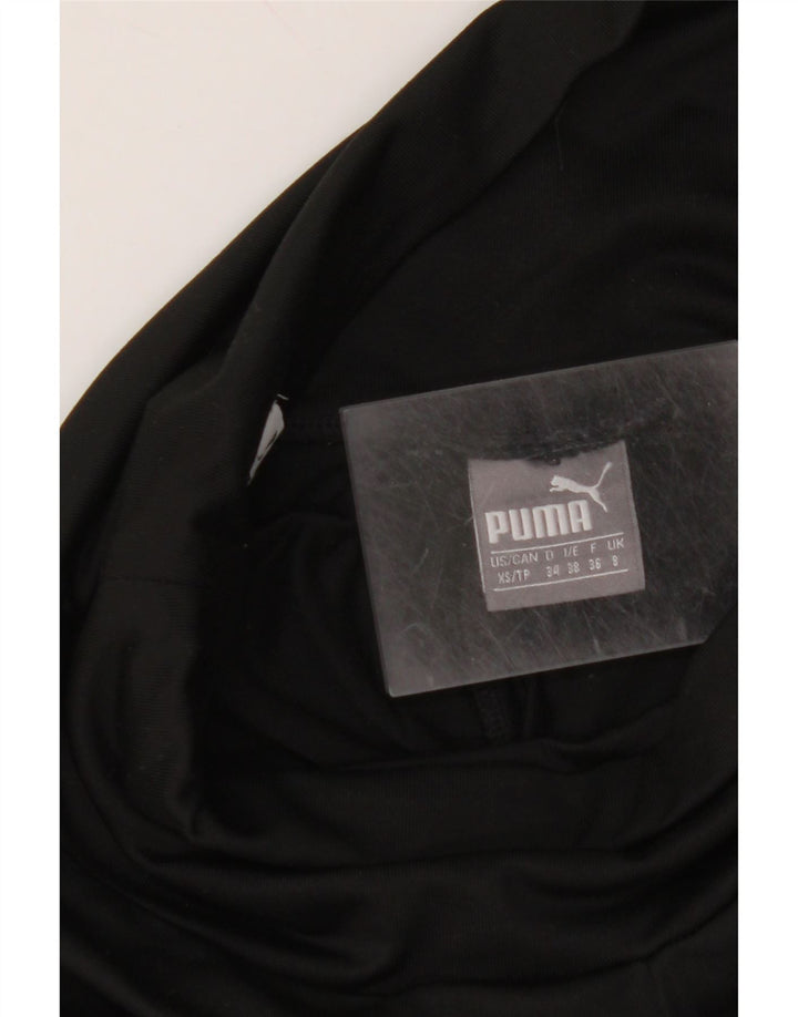PUMA Grafiske Leggings til kvinder UK 8 Lille sort farveblok