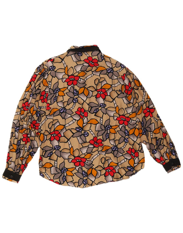 Insieme Womens Shirt UK 14 Medium Multicolored Floral