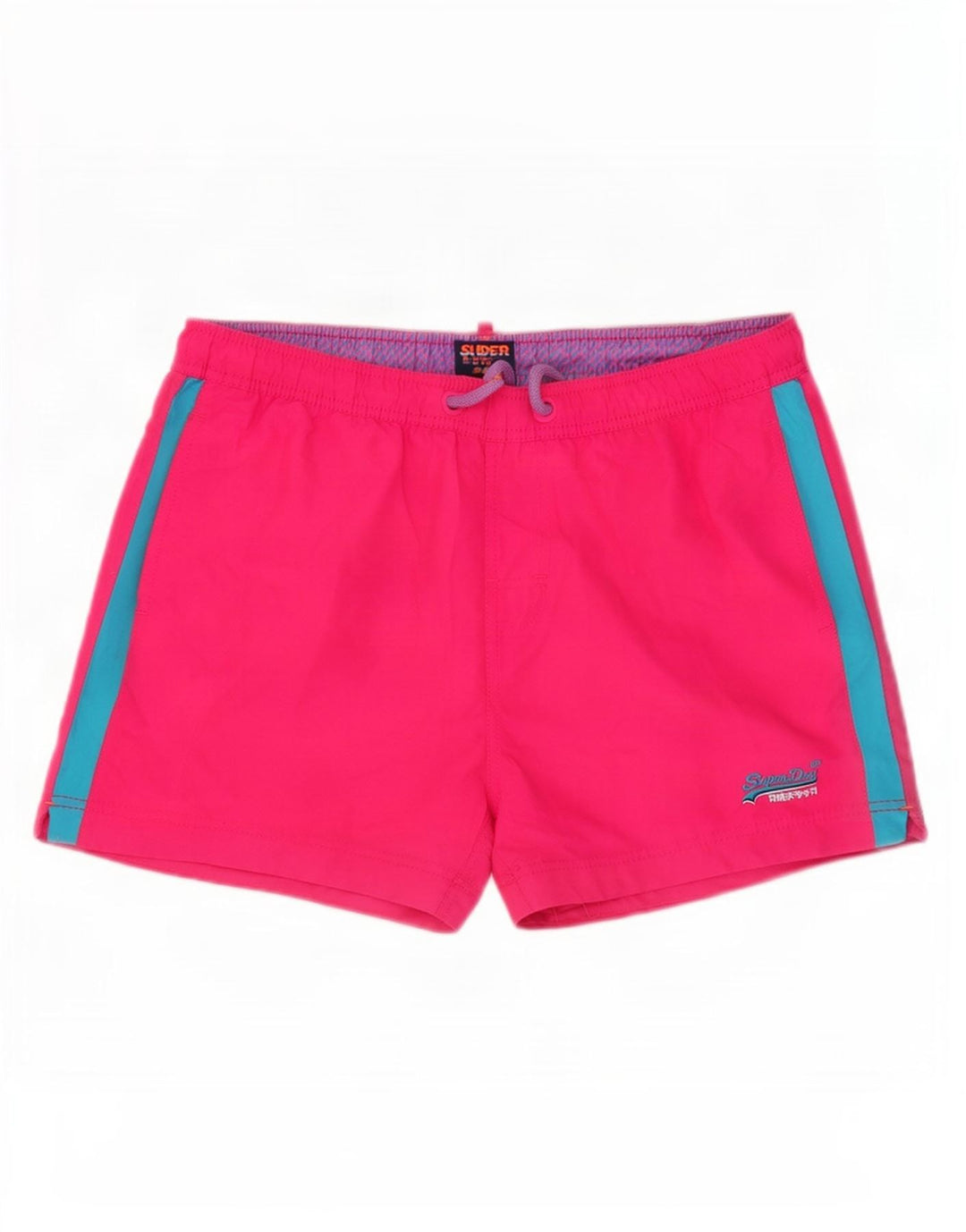 Superdry Badeshorts til mænd XL Pink Colourblock Polyester