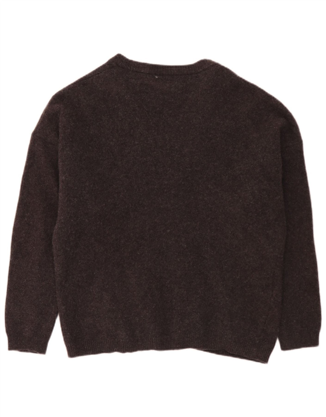 Sisley Herre Cardigan Sweater Large Grey Virgin Wool