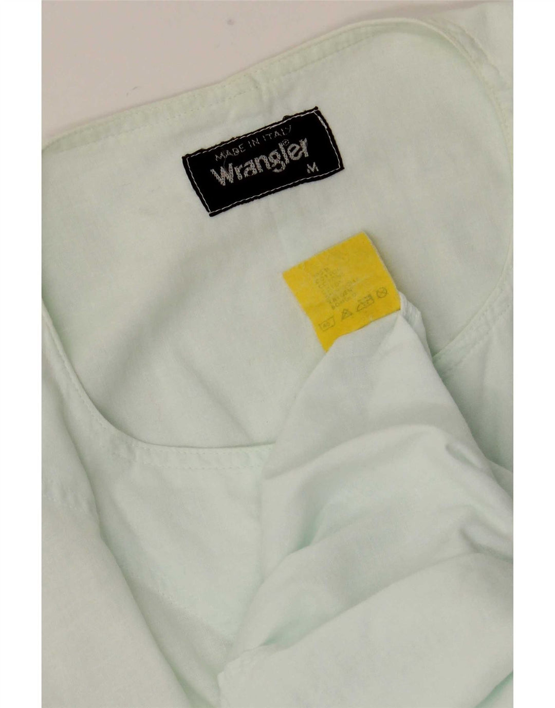 Wrangler kortærmet trøje til mænd Medium turkis bomuld