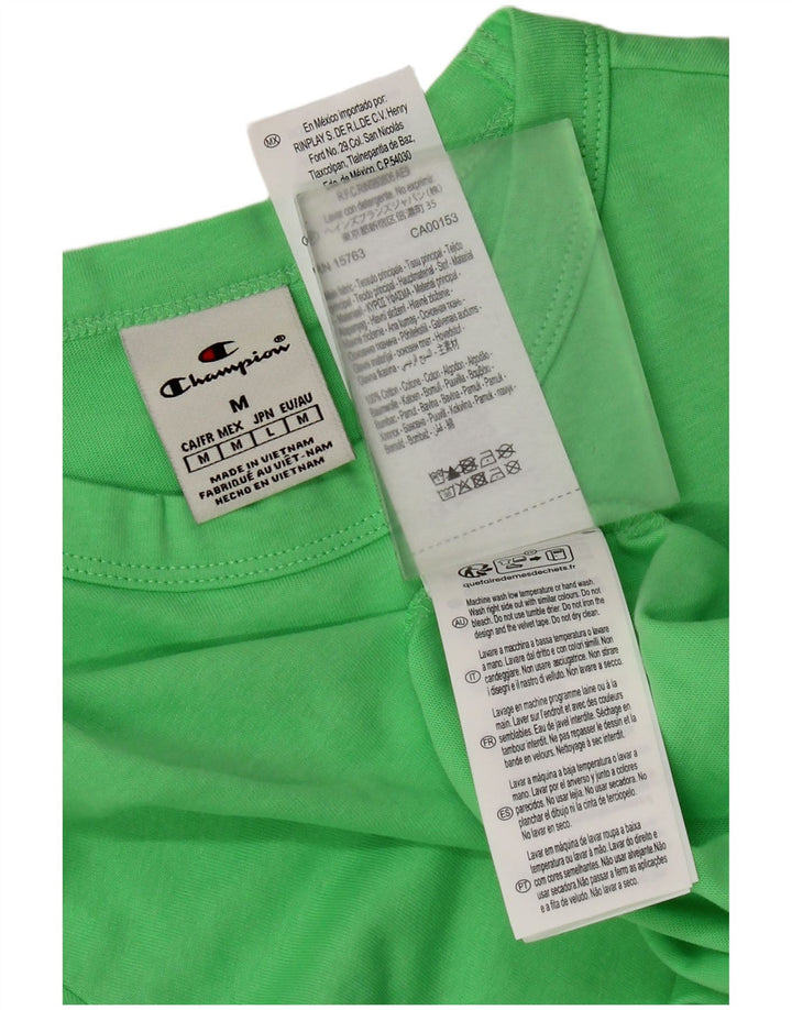 Champion Dame Top Langærmet UK 12 Medium Grøn Bomuld