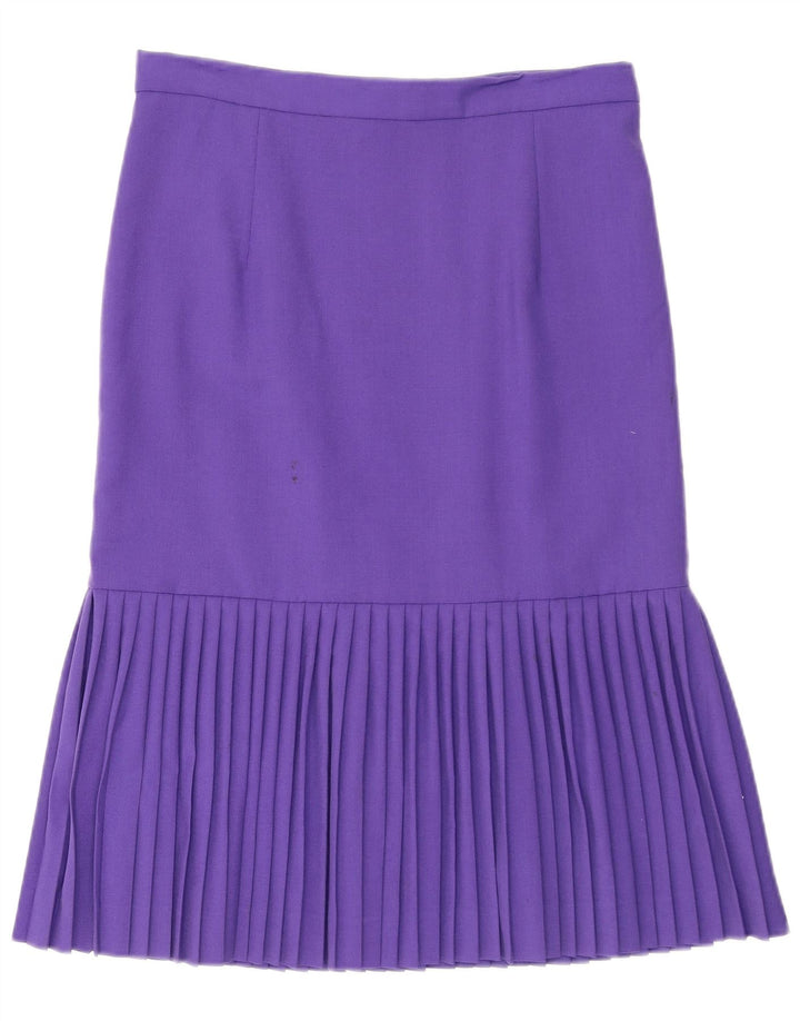Vintage plisseret nederdel til kvinder W30 Medium Purple