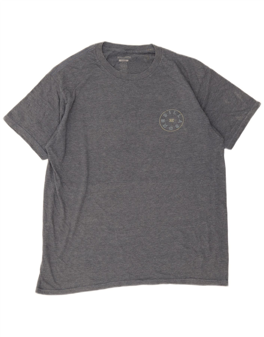 Billabong Herre grafisk T-shirt Top Stor grå Flecked Bomuld