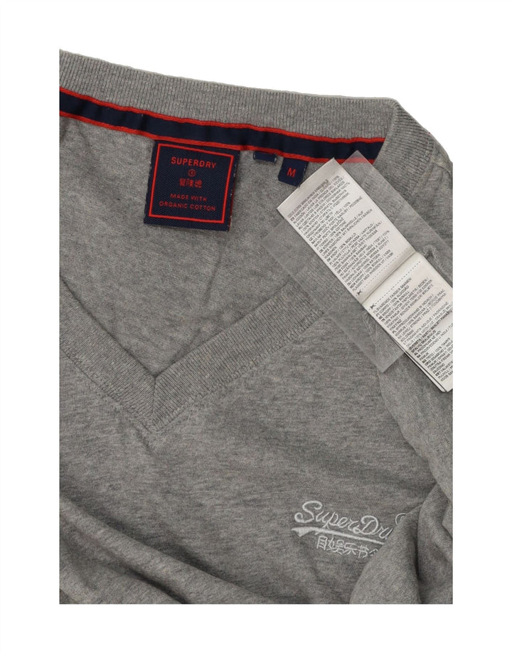 SUPERDRY Mens T-Shirt Top Medium Grey Cotton Vintage Superdry and Second-Hand Superdry from Messina Hembry 