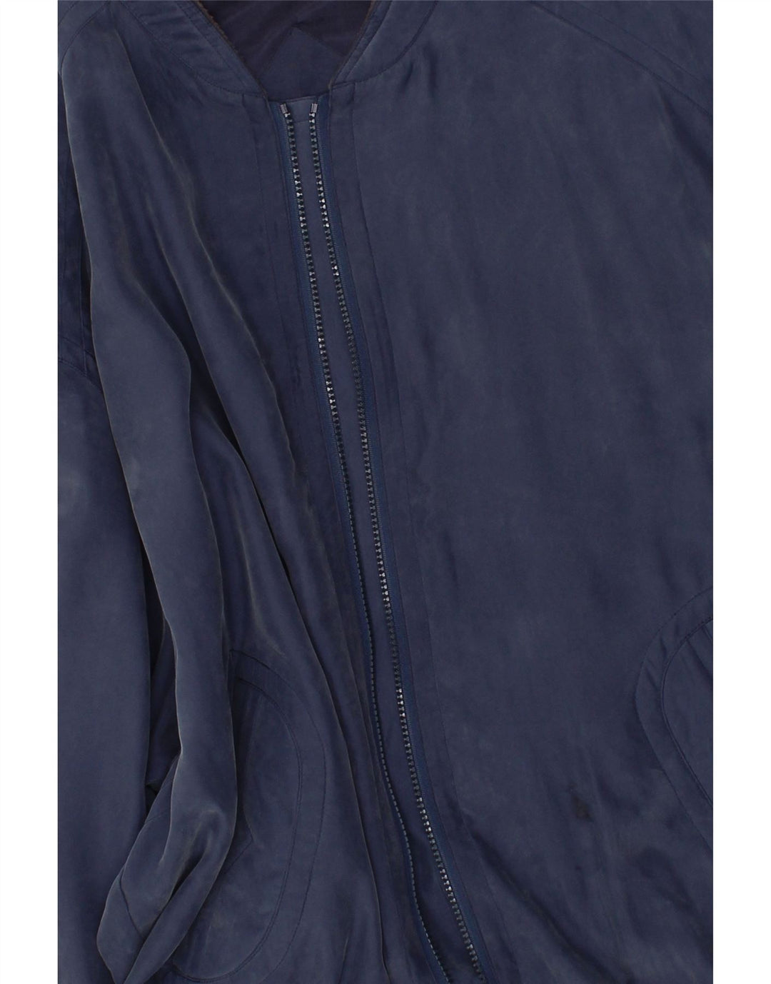 VINTAGE Mens Bomber Jacket IT 56 3XL Navy Blue Vintage Vintage and Second-Hand Vintage from Messina Hembry 