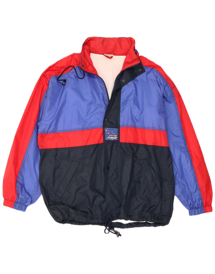 Marcel Clair Herre Regnjakke med hætte EU 56 3XL Navy Blue Colourblock