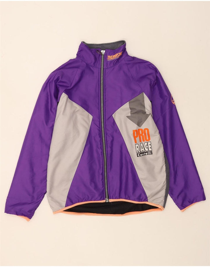 Castelli Herre træningsdragt Topjakke Lille lilla Colourblock Polyester