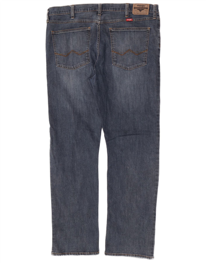 Wrangler Herre Slim Straight Jeans W38 L30 Blå