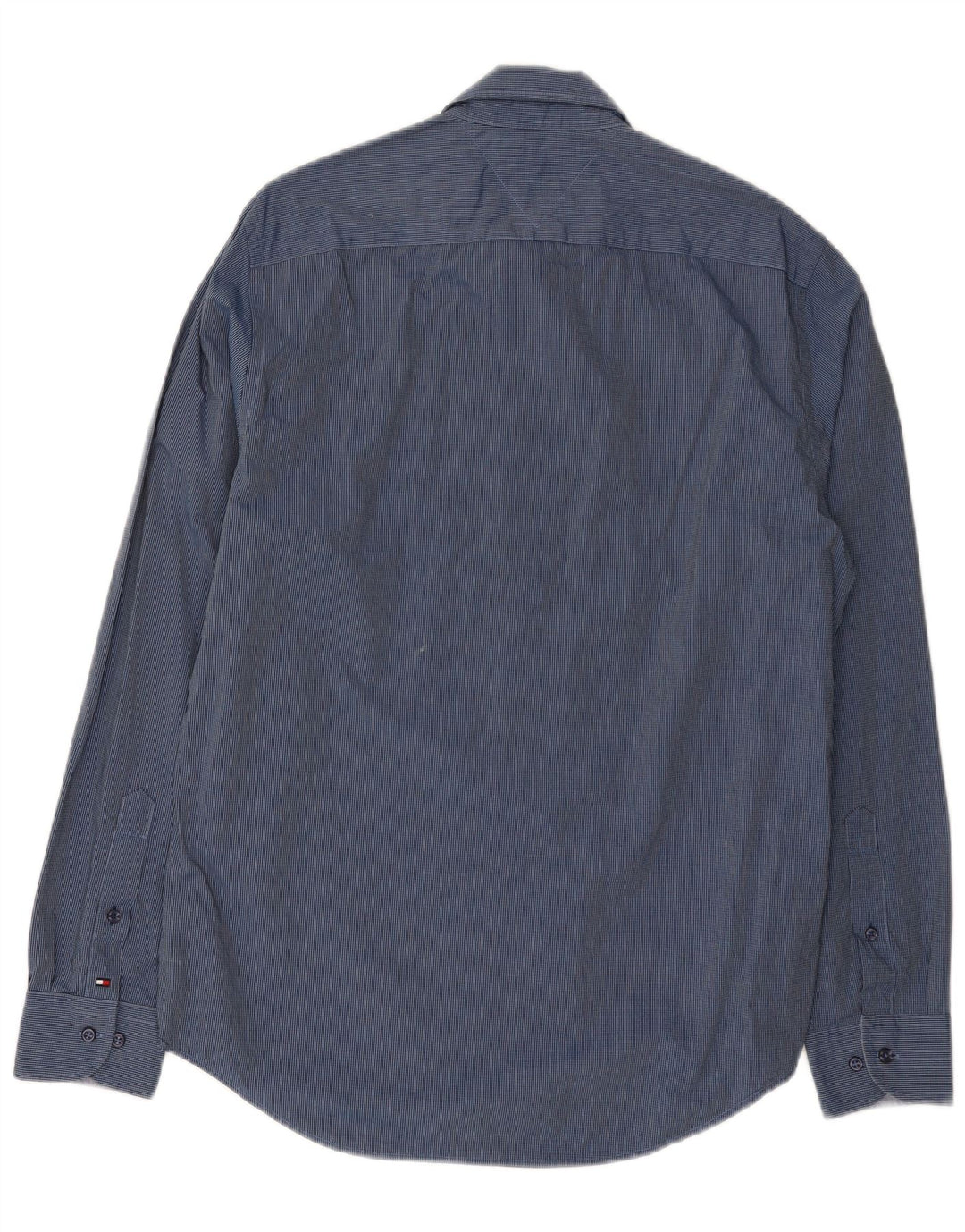 Tommy Hilfiger Herre New York Fit Regular Denim Shirt Medium Blue Gingham