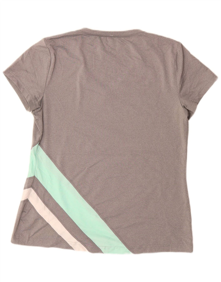 FILA T-shirt top til kvinder DK 14 Stor grå farveblok