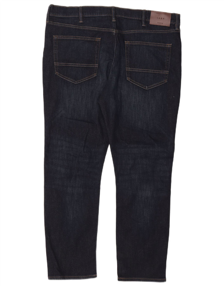 Marks & Spencer Herre Slim Jeans W38 L29 Marineblå Bomuld