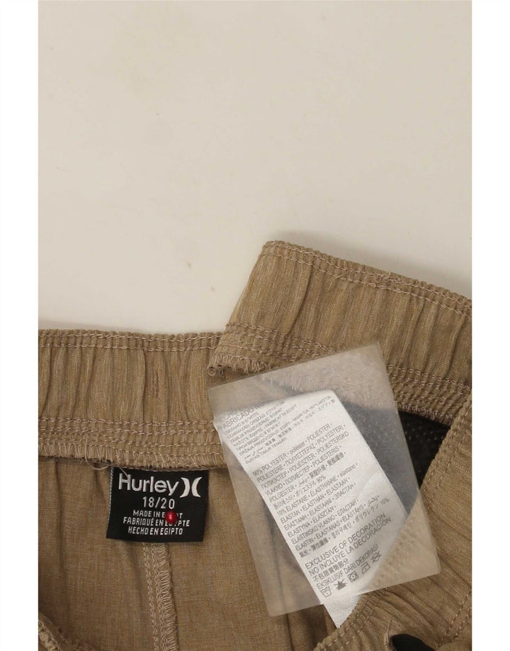 Hurley Boys grafiske sportsshorts 15-16 år Beige polyester