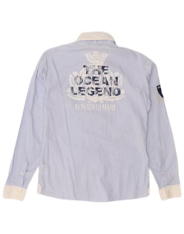 Armata Di Mare drenge grafisk skjorte 13-14 år XL blå bomuld